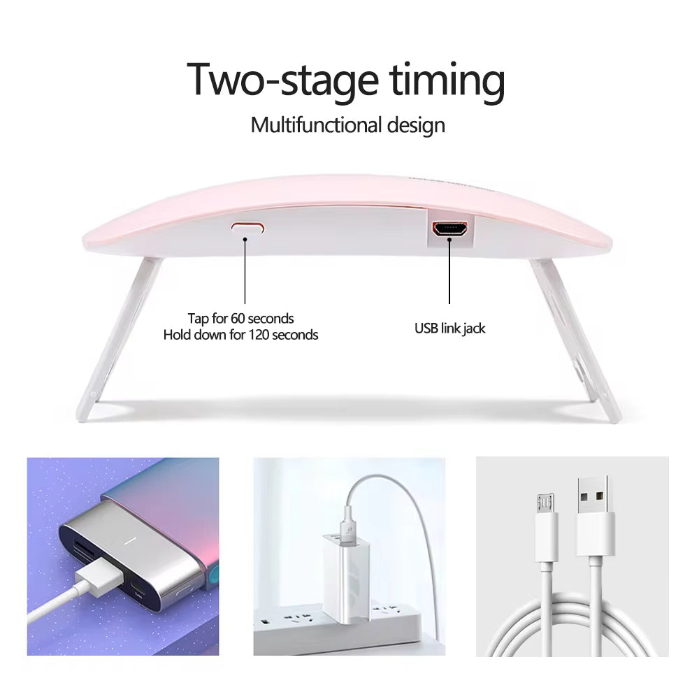 Portable Mini Gel Nail Dryer | SUN mini 6W UV/LED Nail Lamp