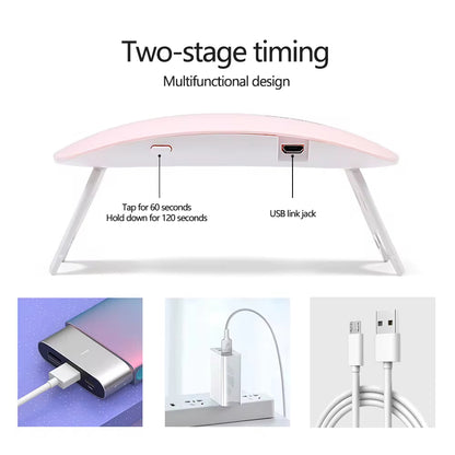 Portable Mini Gel Nail Dryer | SUN mini 6W UV/LED Nail Lamp