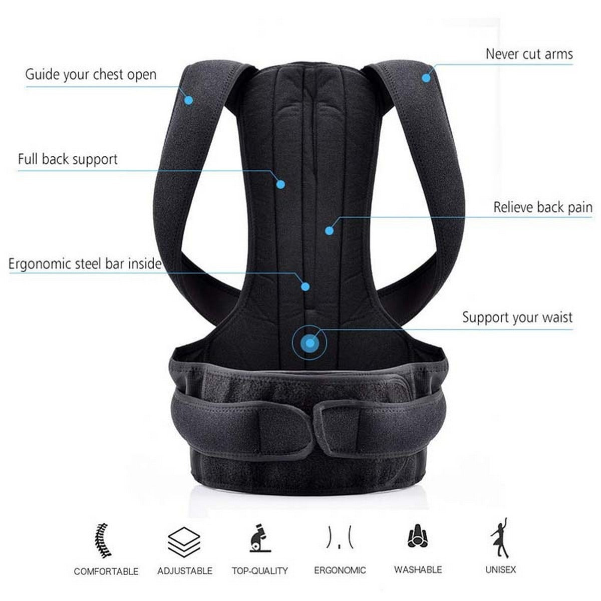 Posture Corrector Belt back n shoulder support | Spain & back pain relief