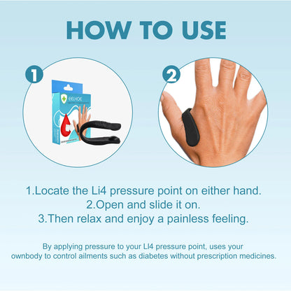 Advanced LI4 Acupressure Point Clip | Natural Sugar Control & Wellness Support