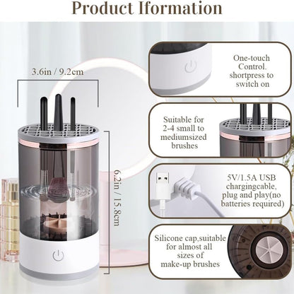 Electric Makeup Brush Cleanser | Automatic Makeup Brush Cleanser Machine