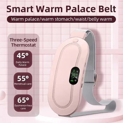 Electric Heating Pad with Vibration Massage & USB Charging | Women pain relief Belt