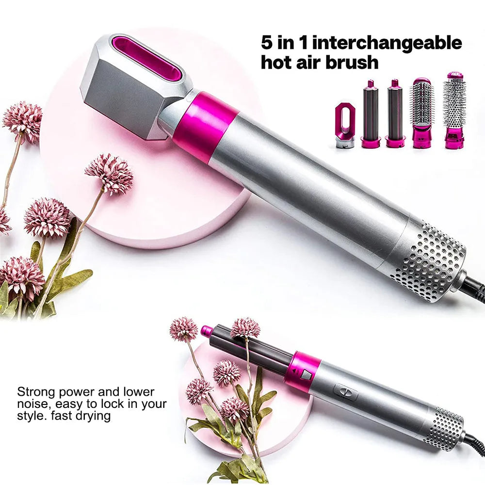 Advanced 5-in-1 Hot Air Brush | Professional Volumizing & Styling Tool