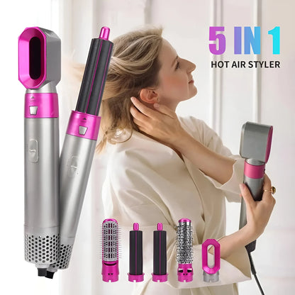 Advanced 5-in-1 Hot Air Brush | Professional Volumizing & Styling Tool