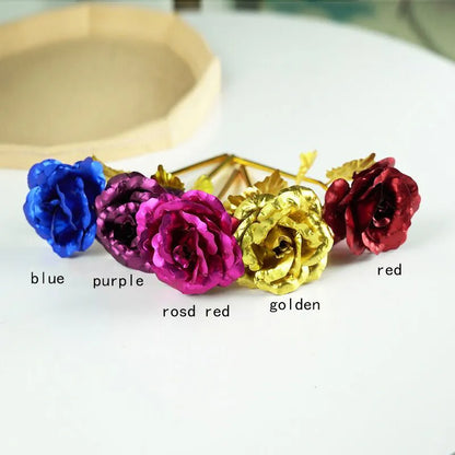 Eternal Life Flower Gold Foil Rose Valentine Gift Creative Gift LED Night Light