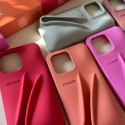 Silicone Fashion DIY Lipstick Make-up Phone Case| Portable Lip Gloss Holder Rhode Cover