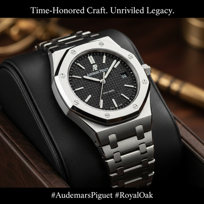 Audemars Piguet Royal Oak 41mm Black Dial – Stainless Steel Luxury Watch
