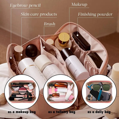 Make Up Bag Pouch with Zipper for Travelling | Multipurpose Traveling Cosmetic Bag