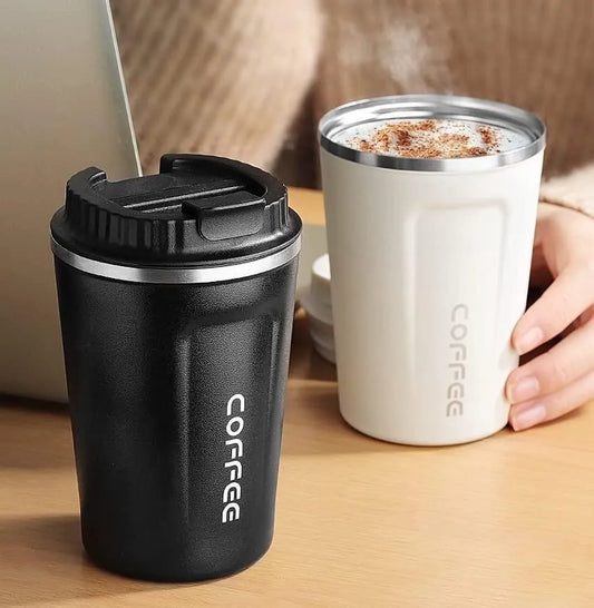 Imported Coffee Mug 17oz - Insulated 380ml / 500ml Coffee Travel Mug Spill Proof with Leakproof Lid Vacuum