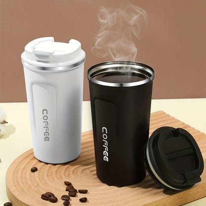 Imported Coffee Mug 17oz - Insulated 380ml / 500ml Coffee Travel Mug Spill Proof with Leakproof Lid Vacuum