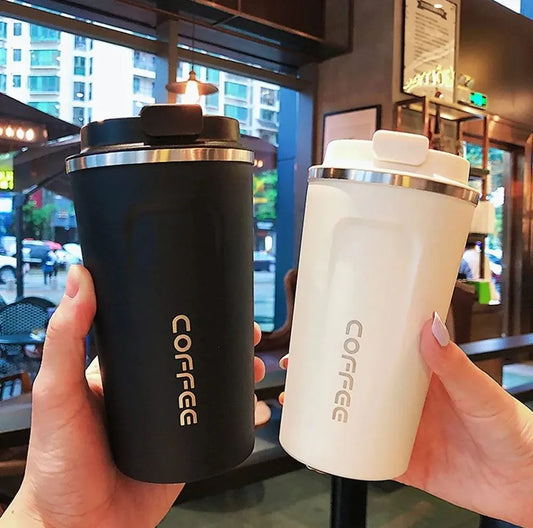 Imported Coffee Mug 17oz - Insulated 380ml / 500ml Coffee Travel Mug Spill Proof with Leakproof Lid Vacuum