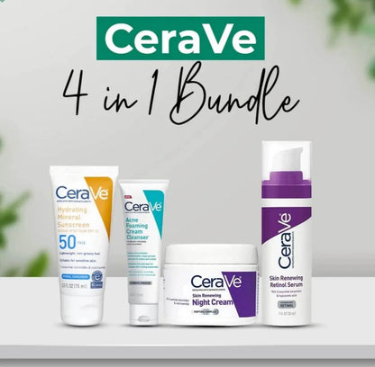 CeraVe Skincare Daily Routine Kit 4-in-1 Whitening, Glowing & Brightening Kit