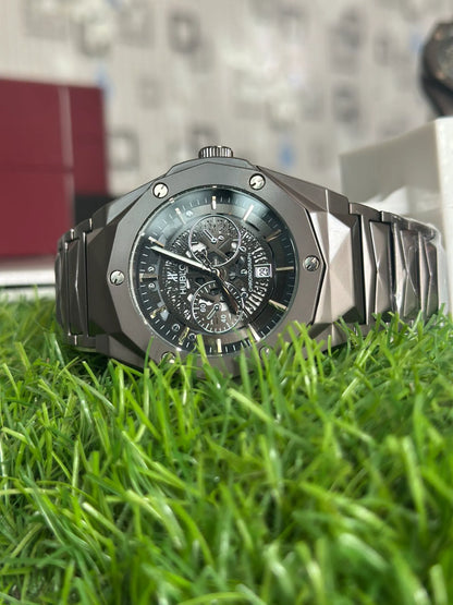 Hublot Chronograph | Black Skeleton Dial Luxury Watch
