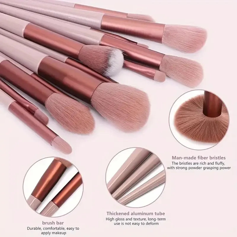 13 Pcs Makeup Brush Set Eyeshadow Eyeliner brush Foundation Beauty Cosmetic tools